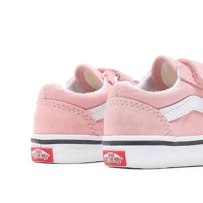 Vans Toddler Shoes 14 Years Kids Toddler Old Skool Hook And Loop Shoes 14 Years Pink