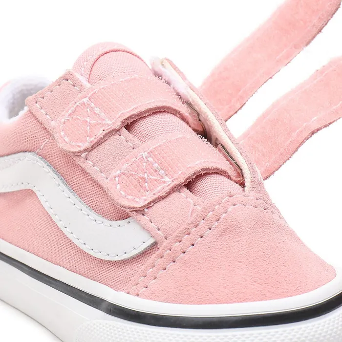 Vans Toddler Shoes 14 Years Kids Toddler Old Skool Hook And Loop Shoes 14 Years Pink