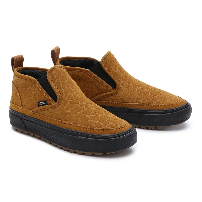 Vans View All Men Giraffe Mid Slip MTE1 Shoes Black Brown