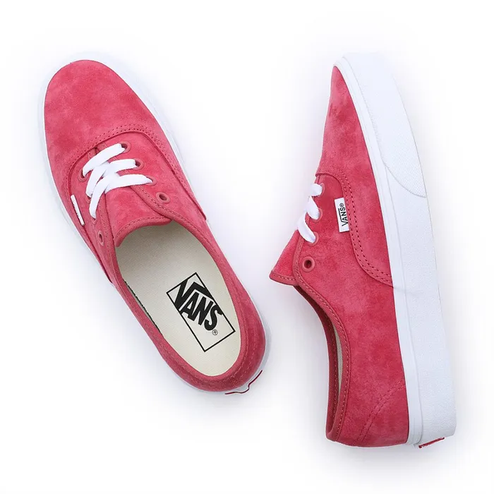 Vans View All Men Pig Suede Authentic Shoes Red