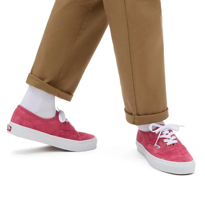 Vans View All Men Pig Suede Authentic Shoes Red