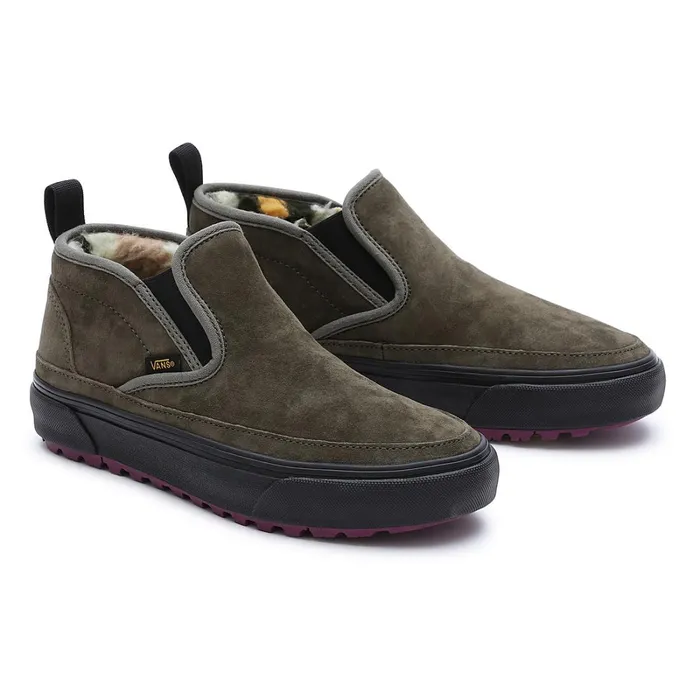 Vans View All Men Sherpa Mid Slip MTE1 Shoes Green
