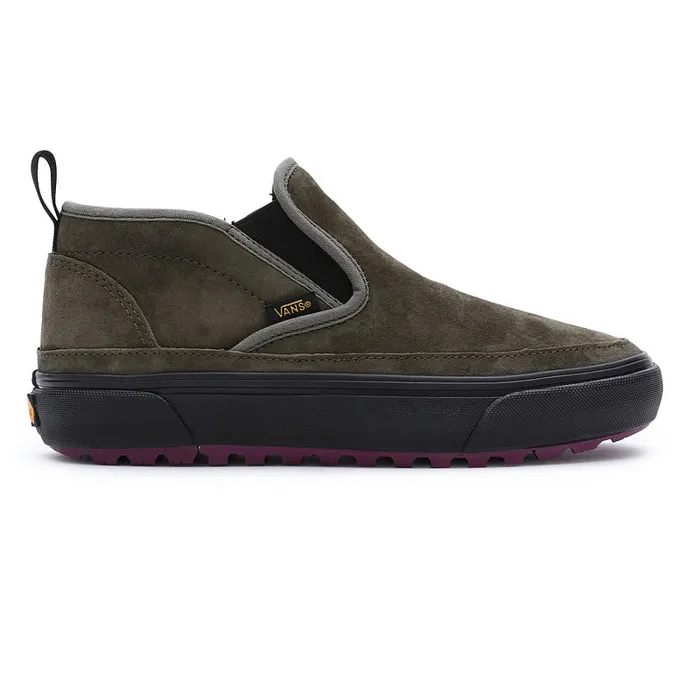 Vans View All Men Sherpa Mid Slip MTE1 Shoes Green