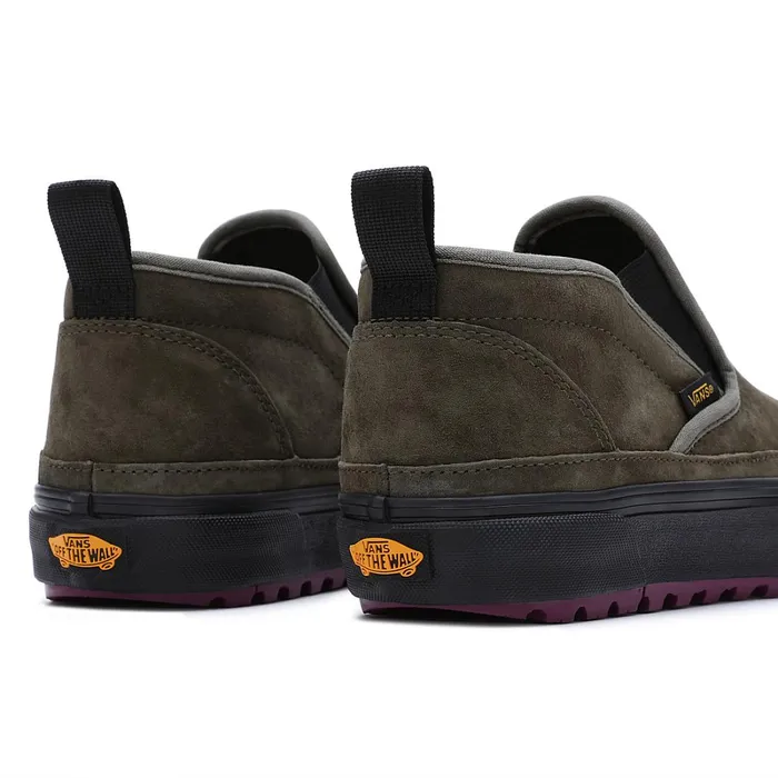 Vans View All Men Sherpa Mid Slip MTE1 Shoes Green