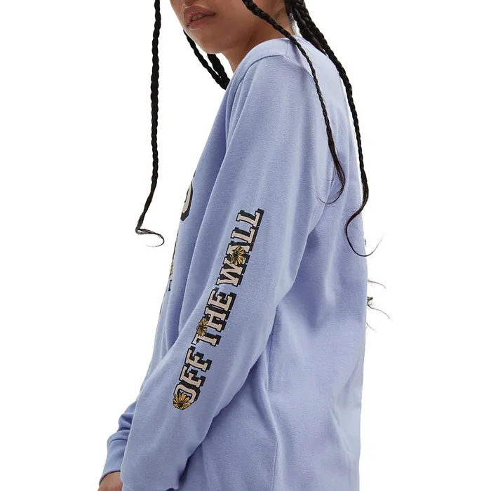 Vans View All Women Globey Boyfriend Fit Long Sleeve TShirt Purple