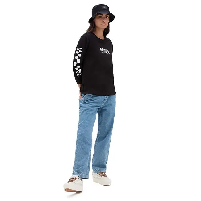 Vans View All Women Jinx Boyfriend Long Sleeve TShirt Black