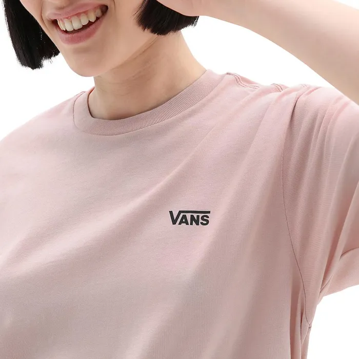 Vans View All Women Left Chest Logo Tshirt Pink