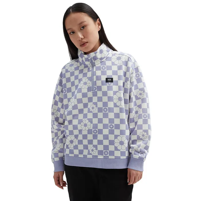 Vans View All Women Leighton Mock Neck Sweatshirt Purple