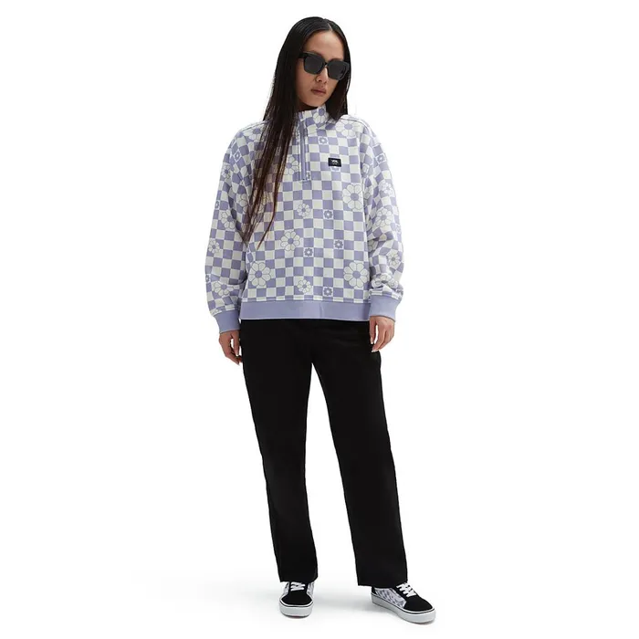 Vans View All Women Leighton Mock Neck Sweatshirt Purple