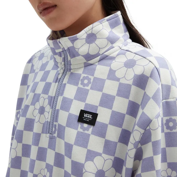 Vans View All Women Leighton Mock Neck Sweatshirt Purple