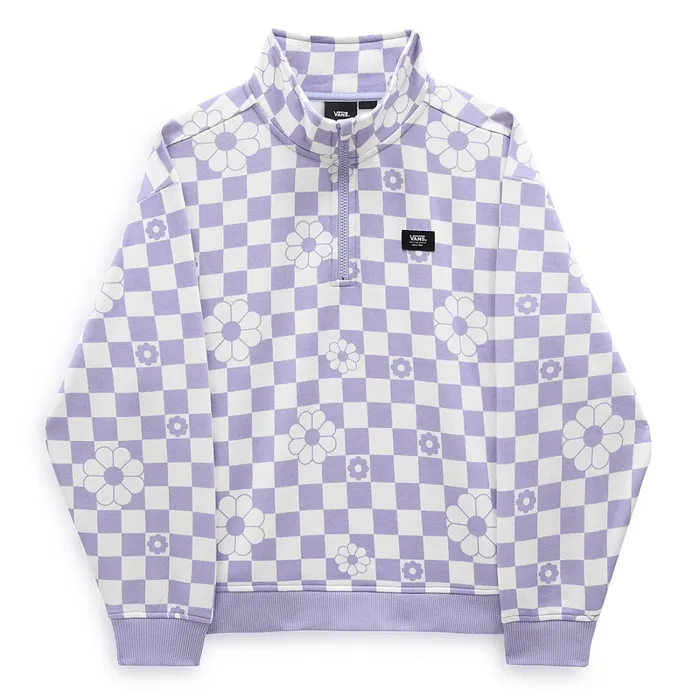 Vans View All Women Leighton Mock Neck Sweatshirt Purple