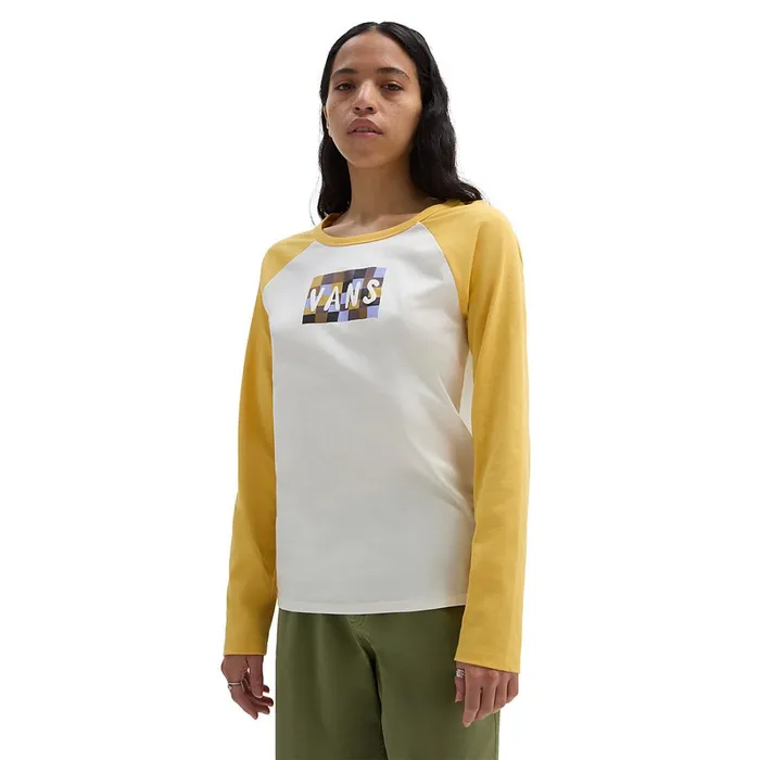 Vans View All Women Lizzie Everyday Raglan TShirt Yellow White
