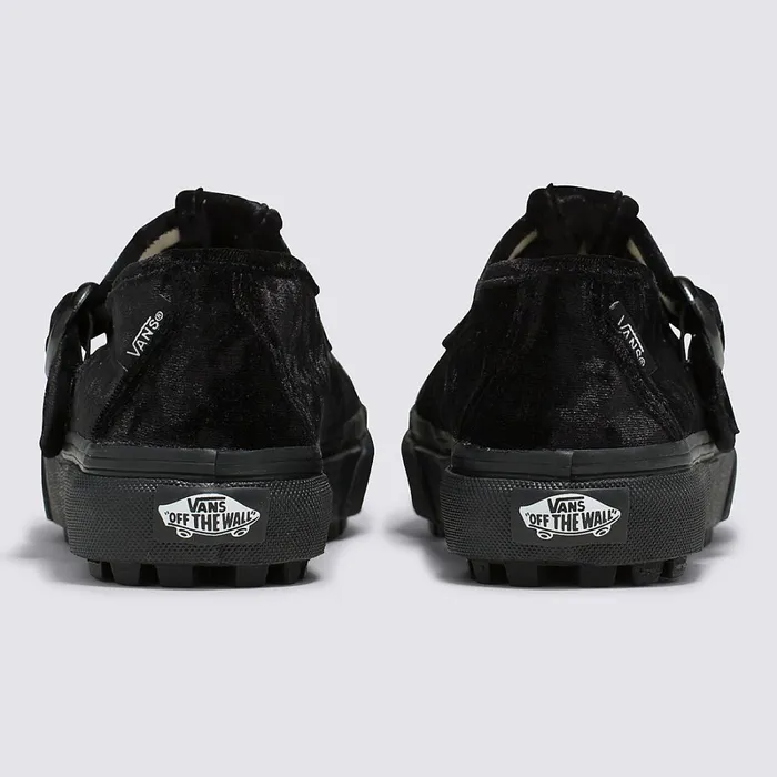 Vans View All Women Style 93 Crushed Velvet Shoes Black