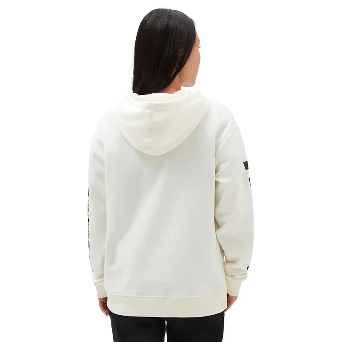 Vans View All Women Wyld Trippy Paisley Boyfriend Fit Pullover Hoodie White