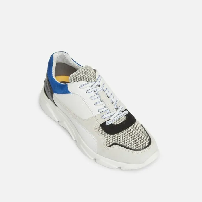 Varden Mid Jogger Sneaker Beigecobalt Men Kenneth Cole Sneakers