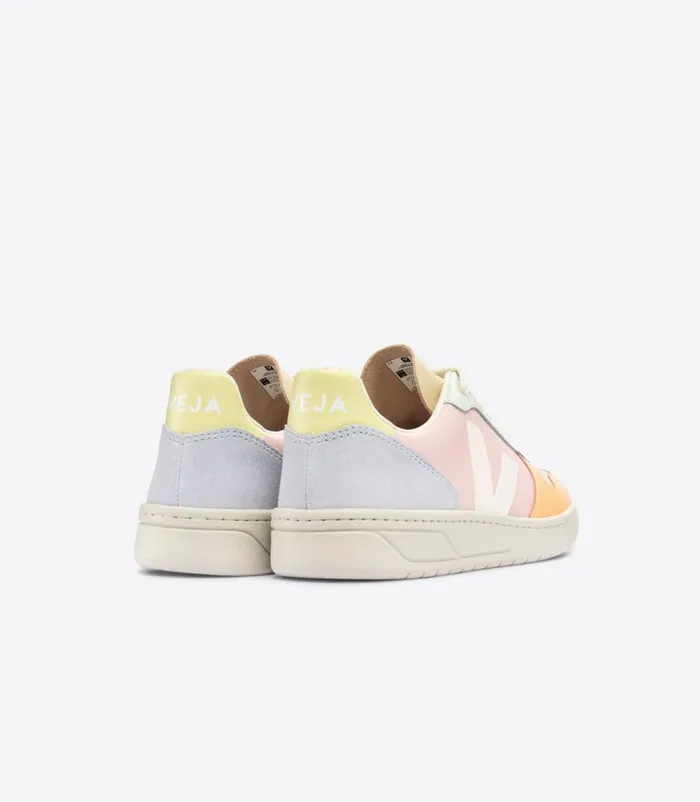VEJA V10 Women V10 LEATHER PETALE WHITE MULTICO