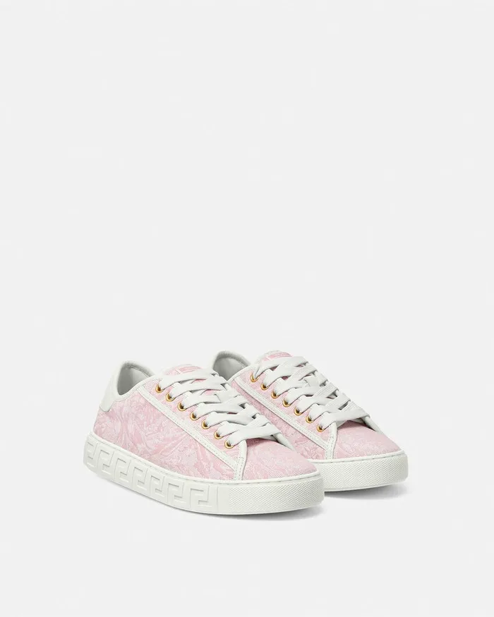 Versace Barocco Greca Sneakers Pinkprint Women Sneakers
