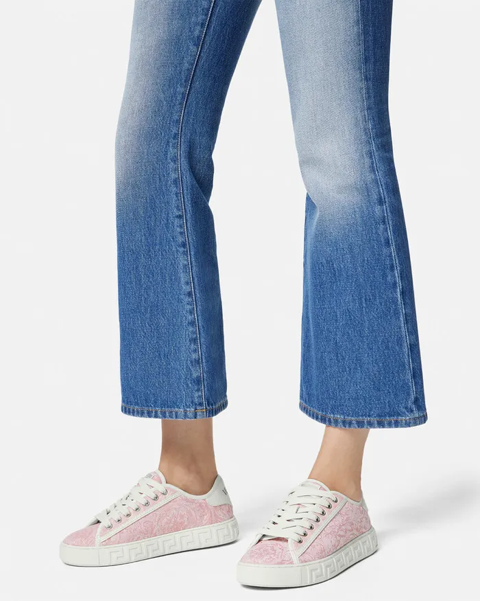 Versace Barocco Greca Sneakers Pinkprint Women Sneakers