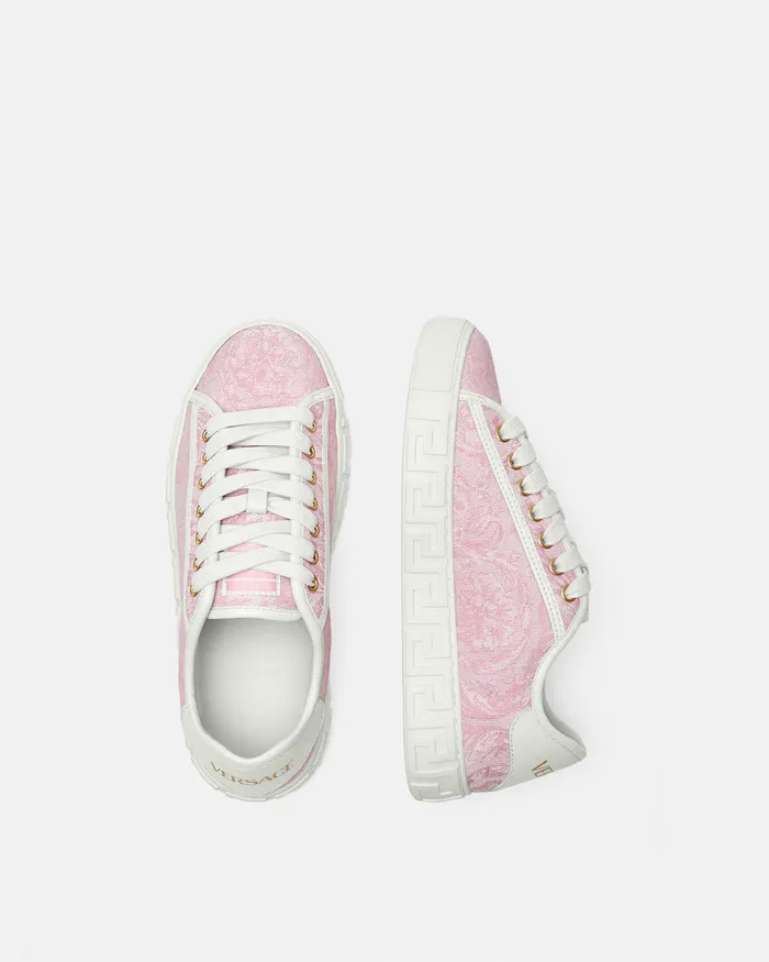 Versace Barocco Greca Sneakers Pinkprint Women Sneakers