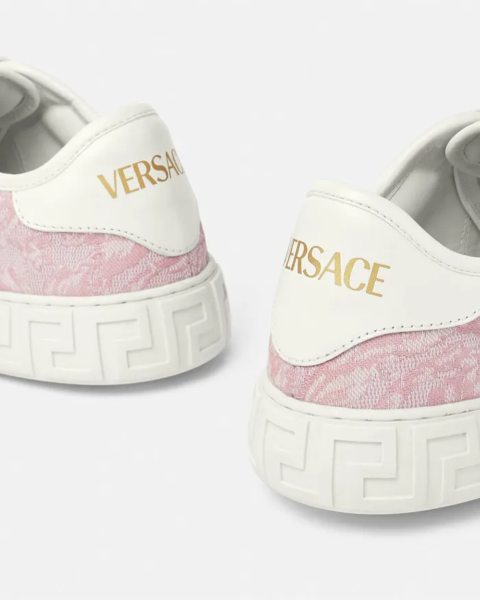 Versace Barocco Greca Sneakers Pinkprint Women Sneakers