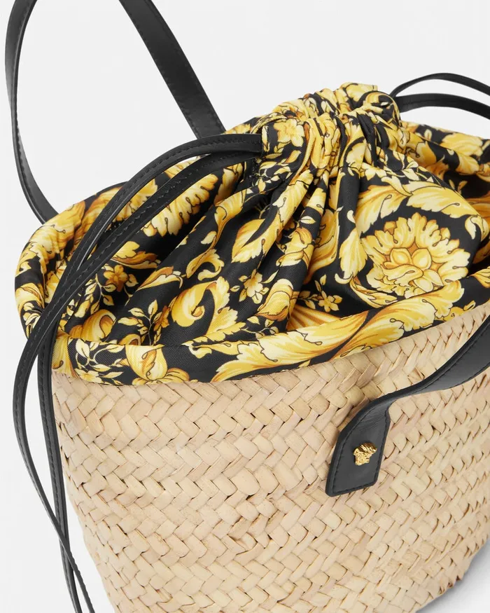 Versace Barocco Straw Bag 2ka0v Kids Bags and Accessories