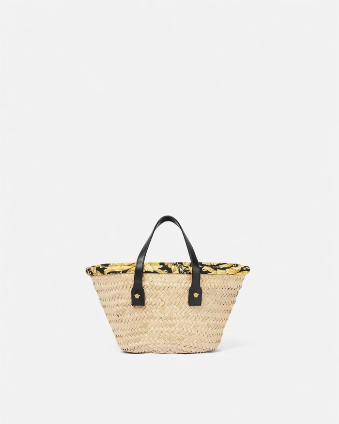 Versace Barocco Straw Bag 2ka0v Kids Bags and Accessories