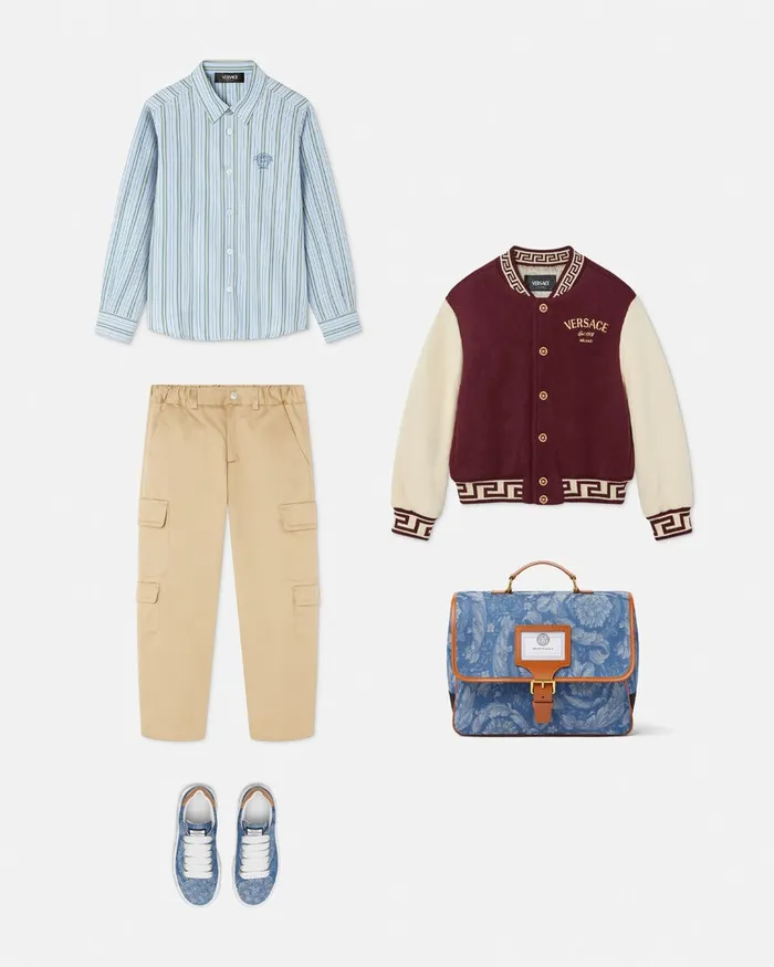 Versace Cargo Pants Beige Kids Pants