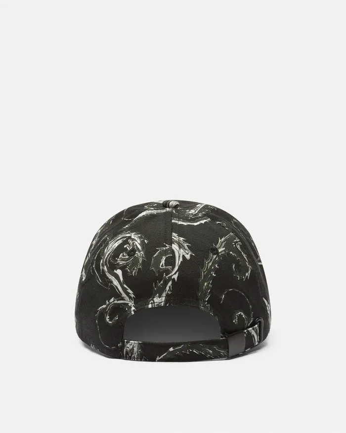 Versace Chromo Couture Logo Baseball Cap Blackprint WomenMen Jeans Couture