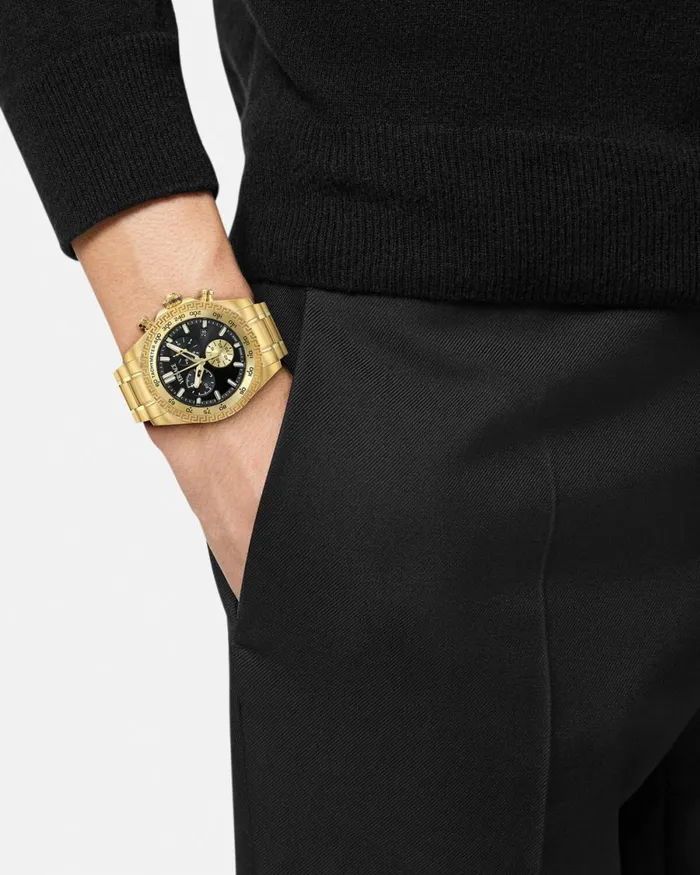 Versace Chrono X Watch Gold Men Watches