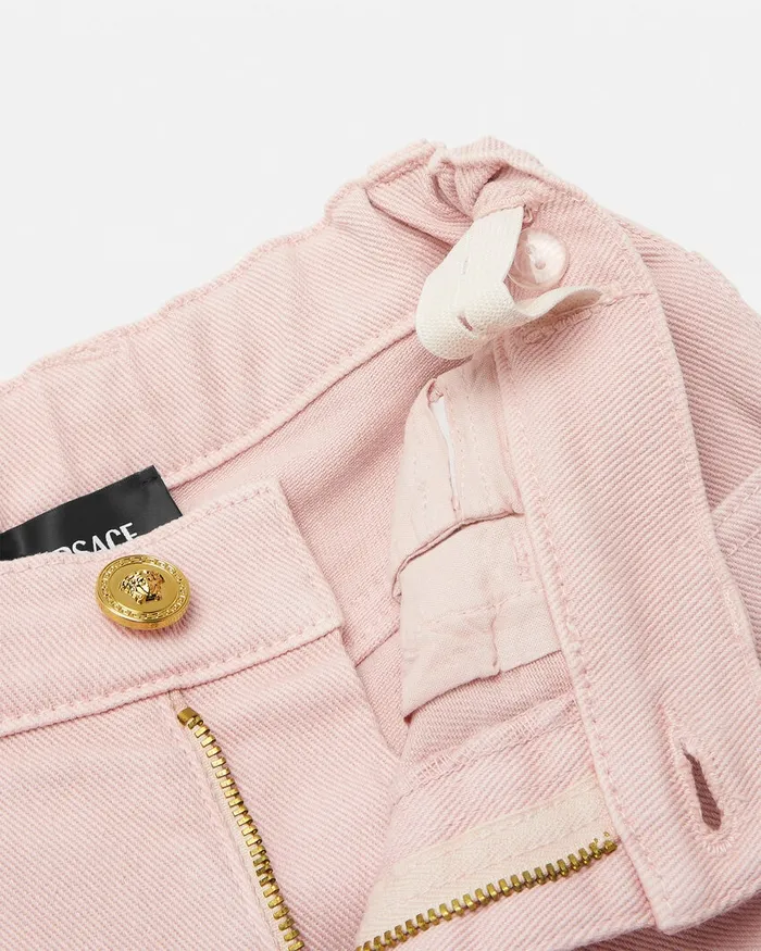 Versace Jeans Light Pink Kids Pants and Skirts
