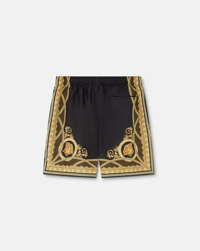 Versace La Coupe Des Dieux Boardshorts Black Men Swimwear