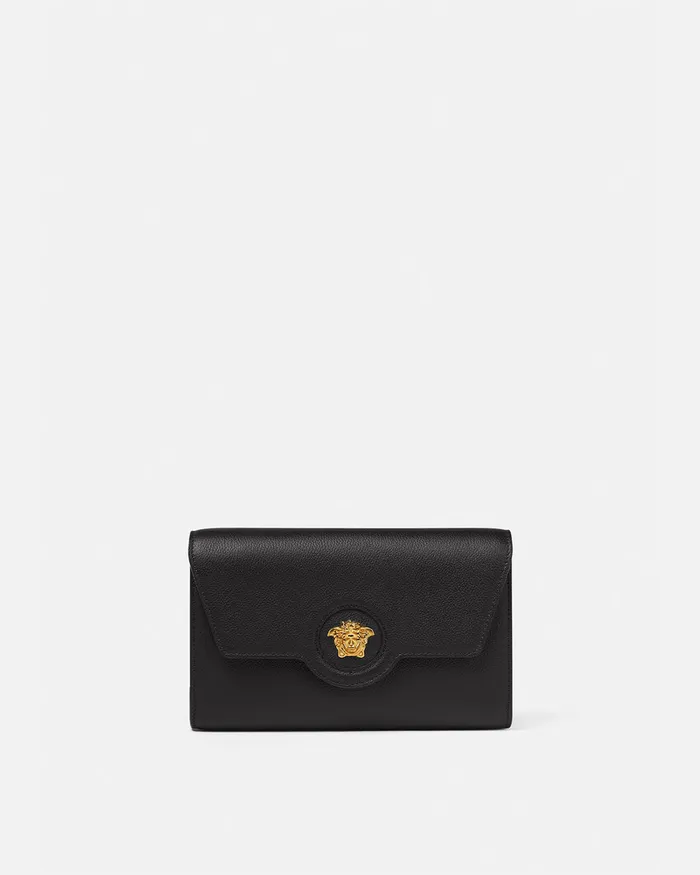 Versace La Medusa Crossbody Bag Blackgold Women Shoulder and Crossbody