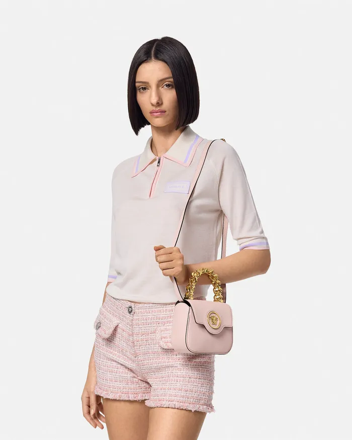 Versace La Medusa Mini Bag Light Pink Women La Medusa