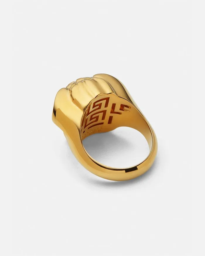 Versace La Medusa Ring Light Gold WomenMen Rings
