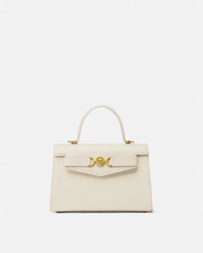 Versace Medusa 03995 Handbag Beige Women Top Handle