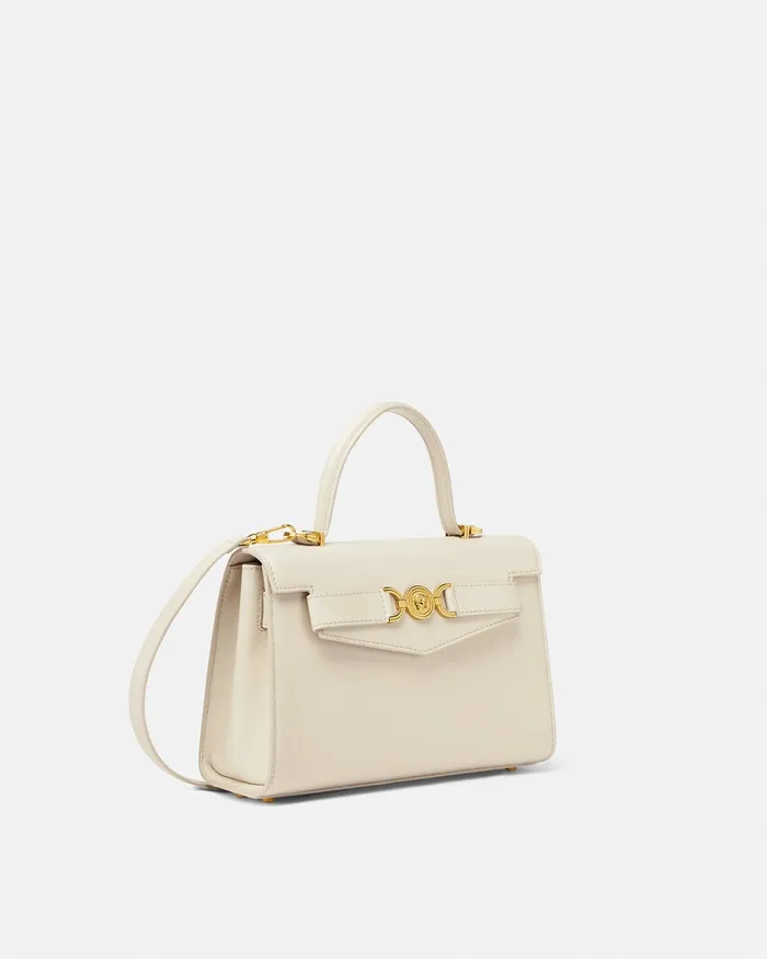 Versace Medusa 03995 Handbag Beige Women Top Handle