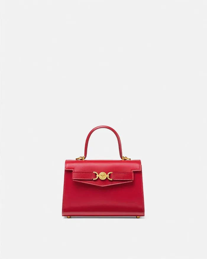 Versace Medusa 03995 Small Handbag Red Women Top Handle