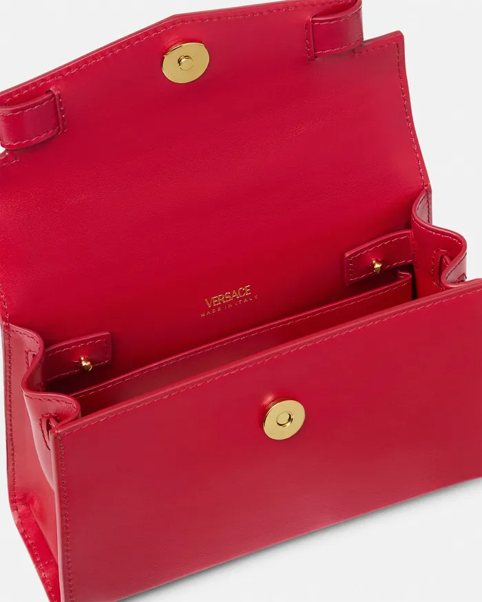 Versace Medusa 03995 Small Handbag Red Women Top Handle