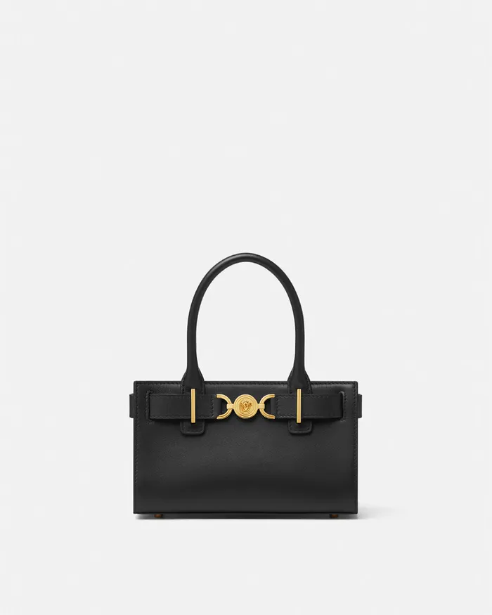 Versace Medusa 03995 Small Tote Bag Blackgold Women Medusa 03995