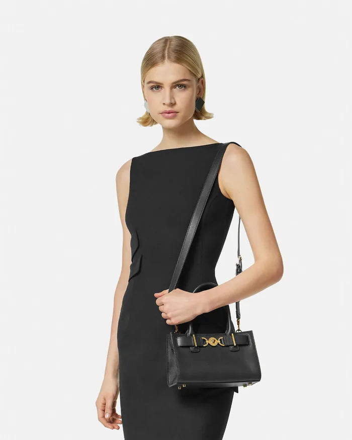 Versace Medusa 03995 Small Tote Bag Blackgold Women Medusa 03995