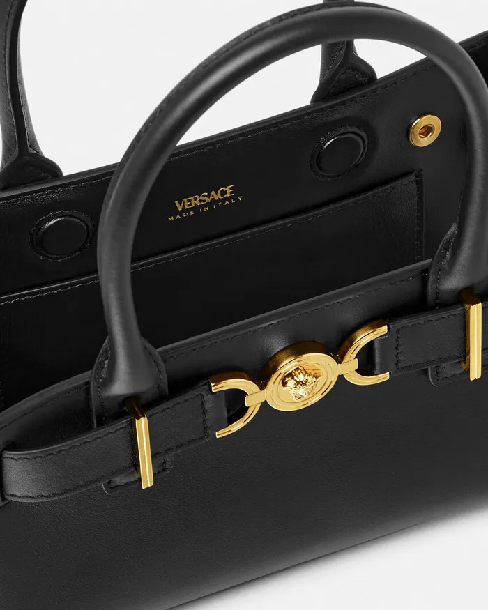 Versace Medusa 03995 Small Tote Bag Blackgold Women Medusa 03995