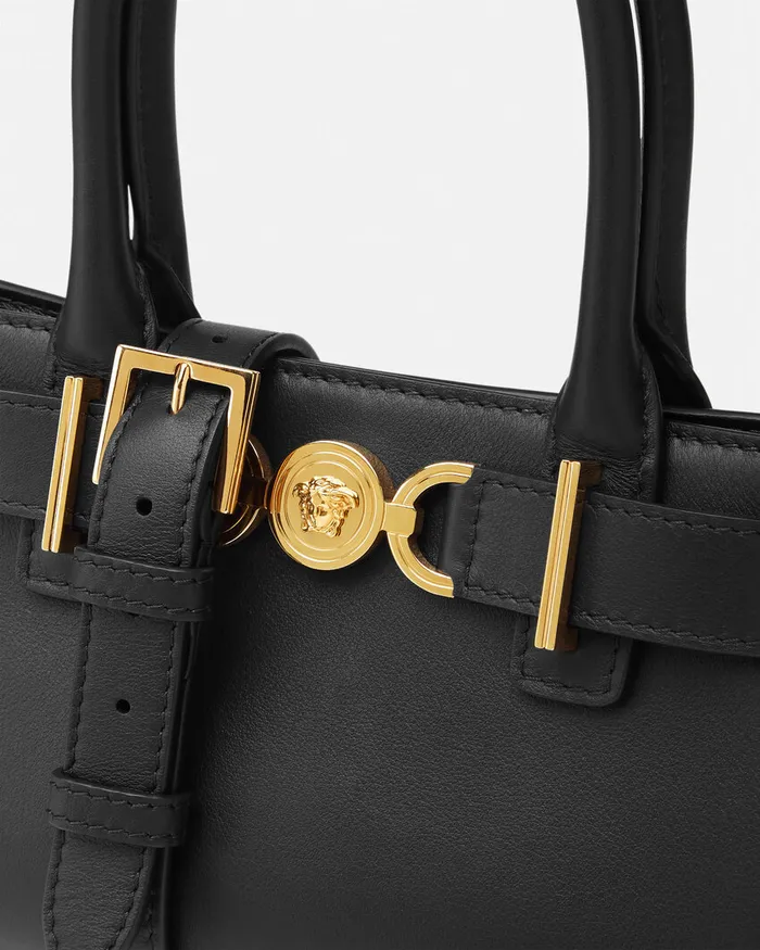 Versace Medusa 03995 Small Tote Bag Blackgold Women Medusa 03995