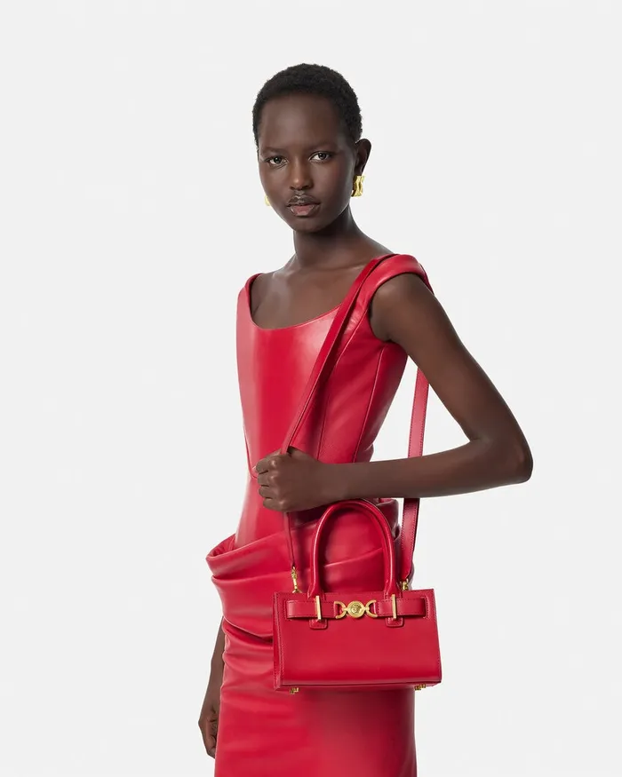 Versace Medusa 03995 Small Tote Bag Red Women Medusa 03995