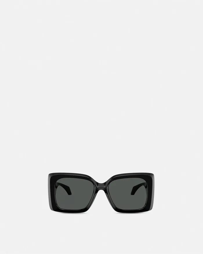 Versace Medusa Plaque Maxi Sunglasses Blackgold Women Sunglasses