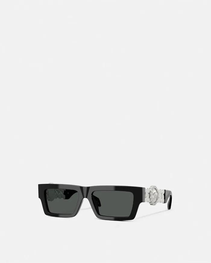 Versace Runway Limited Edition Sunglasses Blacksilver Women Sunglasses