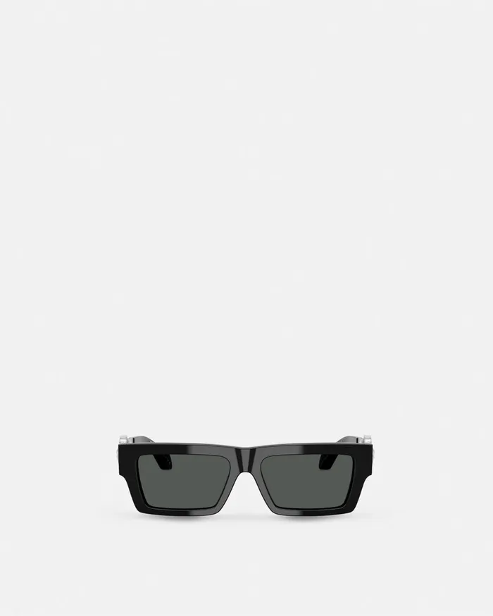 Versace Runway Limited Edition Sunglasses Blacksilver Women Sunglasses