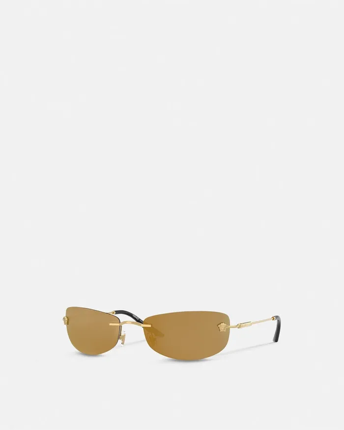 Versace Runway Sunglasses Gold Men Sunglasses