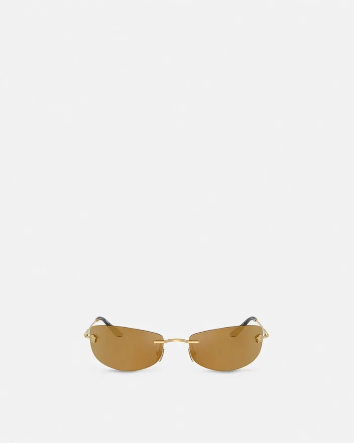 Versace Runway Sunglasses Gold Men Sunglasses