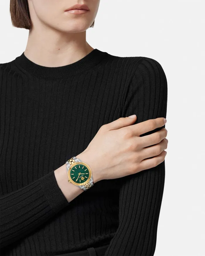 Versace VCode Lady Watch Goldsilver Women Watches