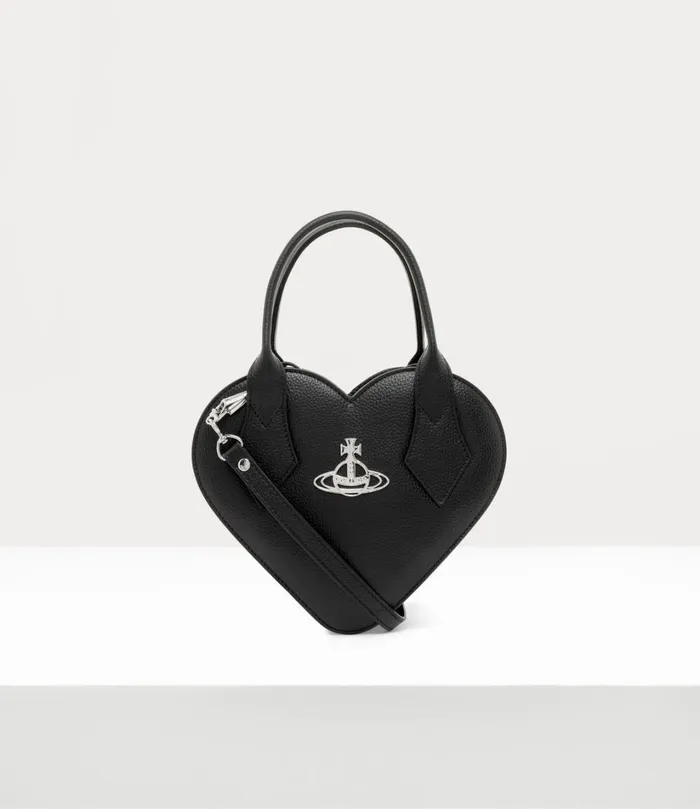 Vivienne Westwood Crossbody Bags Women Josephine Heart Crossbody Bag Black